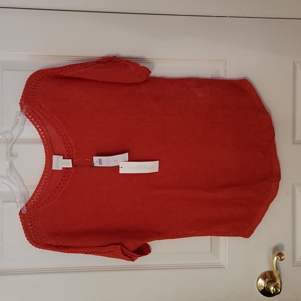 Chico's Kendall Pullover Sleeve Sweater Top Size Small NWT Gorgeous Knit